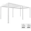sweeek Pergola bioclimatique blanche  triomphe   3x6m. Aluminium. À lames orientables