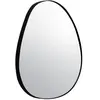 sweeek Miroir organique en métal noir harper