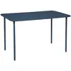 sweeek Table de jardin métal 4 places, marine