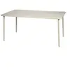 Table de jardin métal 6-8 places, beige