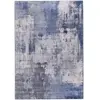 AFK Living Tapis design finition couture anglaise bleu 160 x 230