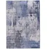 Tapis design finition couture anglaise bleu 120 x 160