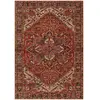 AFK Living Tapis design finition couture anglaise rouge 200 x 290