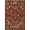 Tapis design finition couture anglaise rouge 120 x 160