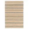 AFK Living Tapis rayé fait main en matières naturelles beige 160 x 230