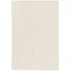 AFK Living Tapis en laine et coton a carreaux fait main doux beige 120 x 170