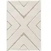 AFK Living Tapis design avec effet relief beige 200 x 290