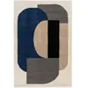 AFK Living Tapis tendance et contemporain facile à entretenir bleu 120 x 170