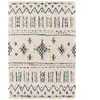 AFK Living Tapis shaggy épais et doux facile à entretenir multicolore 200 x 290