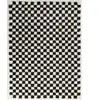 Tapis à doux et confortable facile à entretenir noir 120 x 170
