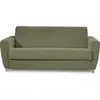 HOMIFAB Canapé Leandro 3PL Kaki côtelé