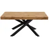 HOMIFAB Table à manger extensible décor bois 4/8 personnes 140/220 cm - Elena