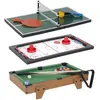 Table Multi Jeux 3 en 1 - Jeu de Air Hockey , Mini Billard et Ping Pon...