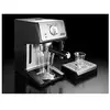 Delonghi Machine à expresso de 2L semi automatique 1100W argent noir