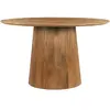 Moloo Table à manger Ronde 4 personnes, D.130 cm, en Manguier massif