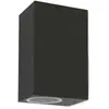 Miidex Lighting Applique Murale Led Gu10 X 2 Gris Anthracite