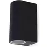Applique arrondie altesse - 2 x GU10 Miidex Lighting® anthracite