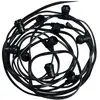 VISION-EL Guirlande Guinguette Plat E27 20 Ampoules 10m Etanche IP44