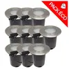 Pack de 10 spots 230V encastrables extérieurs 28 led 3W 6000K Limão
