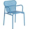 Petite Friture - Fauteuil bridge empilable Week-end - Bleu - Aluminium...