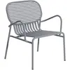 Petite Friture - Fauteuil bas empilable Week-end - Gris - Aluminium - ...