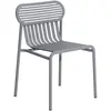 Petite Friture - Chaise empilable Week-end - Gris - Aluminium - Design...