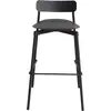 Tabouret de bar Fromme - noir - Hauteur d'assise 75 cm Petite Friture
