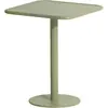 Table de bistrot carrée outdoor vert jade Week end - Petite friture