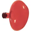 Patère murale en verre vermillon 15cm Bubble - Petite friture