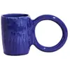 Petite Friture - Mug Donut - Bleu - Faïence émaillée - Designer Pia Ch...