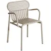 Petite Friture - Fauteuil bridge empilable Week-end - Beige - Aluminiu...