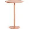 Table haute ronde outdoor rose blush Week end - Petite friture