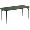 Petite Friture - Table rectangulaire Week-end - Vert - Aluminium therm...