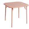 Petite Friture - Table carrée Week-end - Rose - Aluminium thermolaqué ...