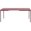 Table de jardin rectangulaire rouge brun Fromme - Petite friture