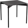Table de jardin carrée noire Fromme - Petite friture