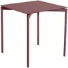 Table de jardin carrée rouge brun Fromme - Petite friture