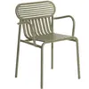 Petite Friture - Fauteuil bridge empilable Week-end - Vert - Aluminium...