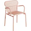 Chaise de jardin avec accoudoirs rose blush Week-End - Petite Friture