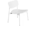 Petite Friture - Fauteuil bas Fromme - Blanc - Aluminium - Designer To...