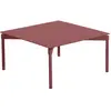Table basse en aluminium rouge brun Fromme - Petite Friture