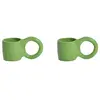 Petite Friture - Tasse à espresso Donut - Vert - Faïence émaillée - De...