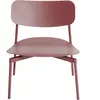 Petite Friture - Fauteuil bas empilable Fromme - Rouge - Aluminium - D...