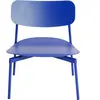 Petite Friture - Fauteuil bas empilable Fromme - Bleu - Aluminium - De...