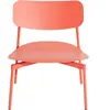 Petite Friture - Fauteuil bas empilable Fromme - Orange - Aluminium - ...