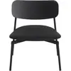 Fauteuil lounge en hêtre noir cuir 71 cm Fromme - Petite Friture