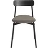Chaise en hêtre noir tapissée 78 cm Fromme - Petite Friture