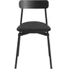 Chaise en hêtre noir cuir 78 cm Fromme - Petite Friture