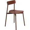 Chaise en hêtre et aluminium brun-rouge 78 cm Fromme - Petite Friture