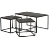 Zago Set de 3 Tables basses teck recyclé